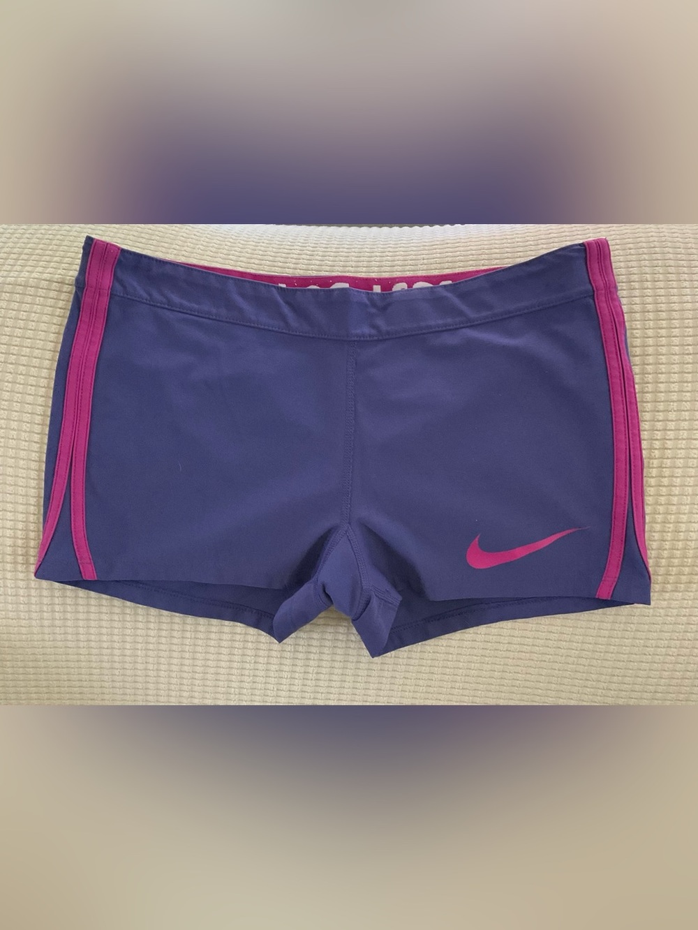 Nike Women’s Purple Shorts with Pink Trim